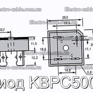 Диод KBPC5008 - фотография № 1.