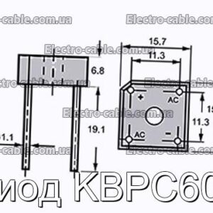 Диод KBPC601 - фотография № 1.