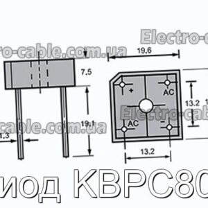 Диод KBPC802 - фотография № 1.