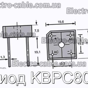 Диод KBPC808 - фотография № 1.