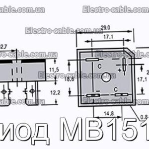 Диод MB1510 - фотография № 1.