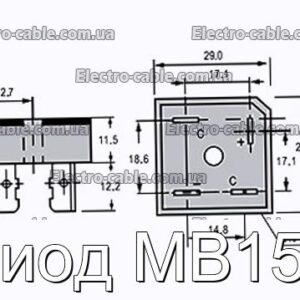 Диод MB152 - фотография № 1.