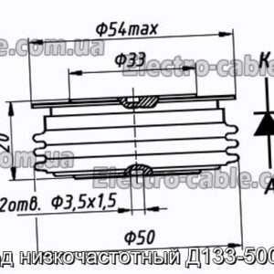 Діод низькочастотний Д133-500-12 - фотографія №1.