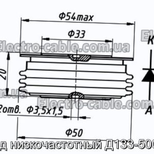 Діод низькочастотний Д133-500-18 - фотографія №1.