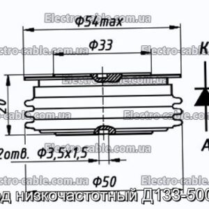 Діод низькочастотний Д133-500-24 - фотографія №1.