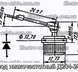 Диод низкочастотный Д204-20-2 - фотография № 1.