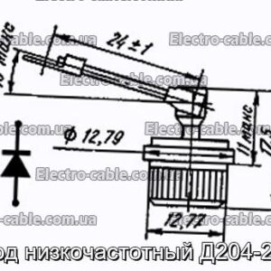 Диод низкочастотный Д204-25-3 - фотография № 1.