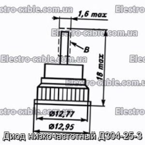 Диод низкочастотный Д304-25-3 - фотография № 1.