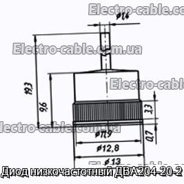 Диод низкочастотный ДВА204-20-2 - фотография № 1.