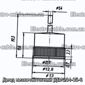 Диод низкочастотный ДВА204-35-6 - фотография № 1.