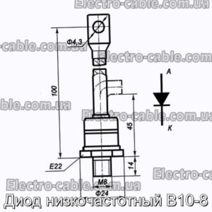 Диод низкочастотный В10-8 - фотография № 1.