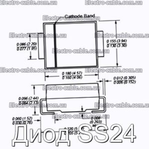 Діод SS24 – фотографія №1.