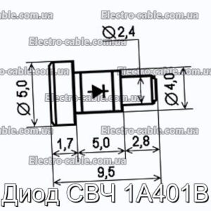 Диод СВЧ 1А401В - фотография № 1.