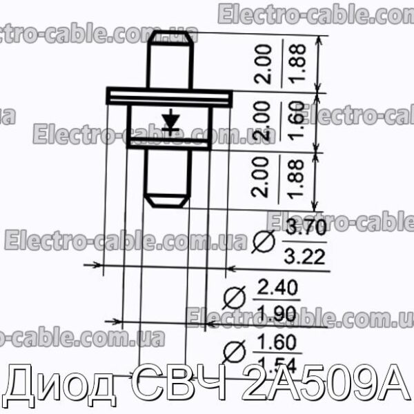 Диод СВЧ 2А509А - фотография № 1.