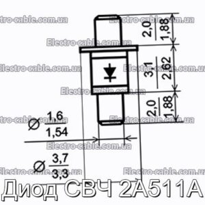 Диод СВЧ 2А511А - фотография № 1.