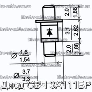 Диод СВЧ 3А111БР - фотография № 1.