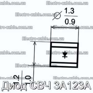 Диод СВЧ 3А123А - фотография № 1.