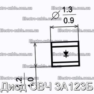 Диод СВЧ 3А123Б - фотография № 1.