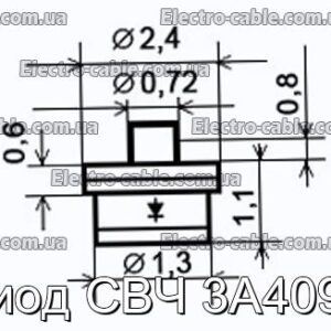 Диод СВЧ 3А409Б - фотография № 1.