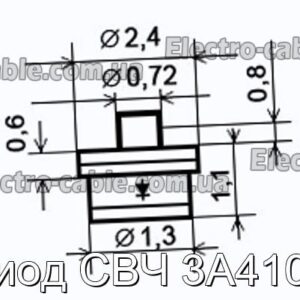 Диод СВЧ 3А410Д - фотография № 1.