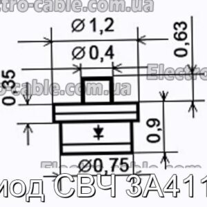 Диод СВЧ 3А411Д - фотография № 1.