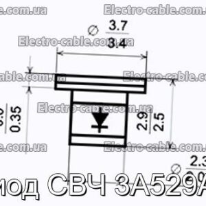 Диод СВЧ 3А529АР - фотография № 1.