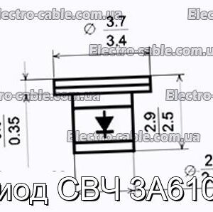 Диод СВЧ 3А610А - фотография № 1.