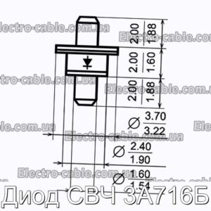 Диод СВЧ 3А716Б - фотография № 1.