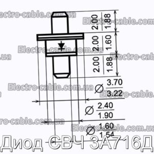 Диод СВЧ 3А716Д - фотография № 1.