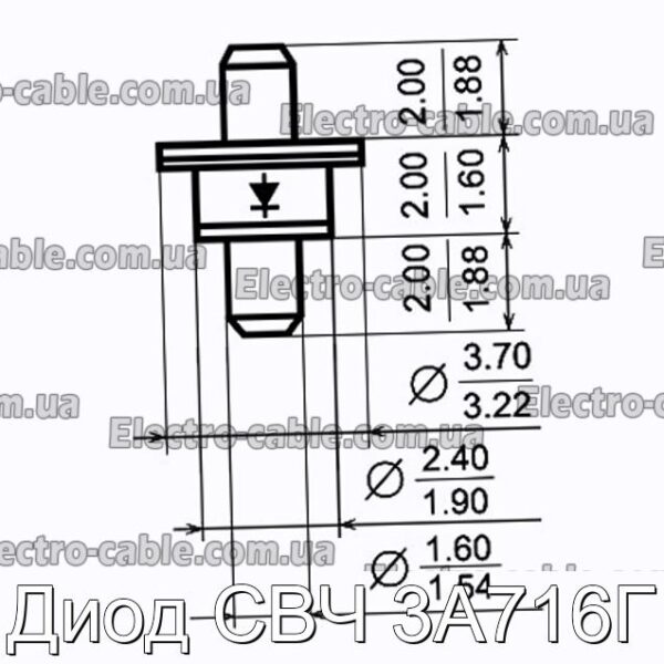 Диод СВЧ 3А716Г - фотография № 1.