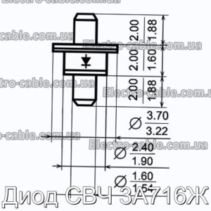 Диод СВЧ 3А716Ж - фотография № 1.