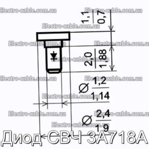 Диод СВЧ 3А718А - фотография № 1.