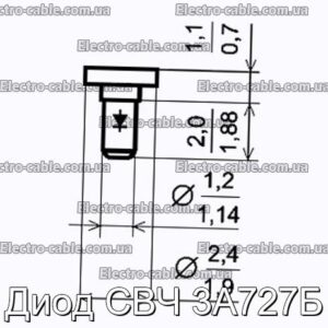 Диод СВЧ 3А727Б - фотография № 1.