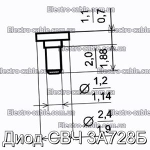 Диод СВЧ 3А728Б - фотография № 1.