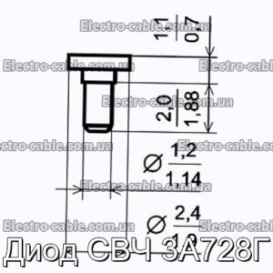 Диод СВЧ 3А728Г - фотография № 1.
