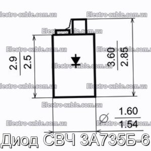 Диод СВЧ 3А735Б-6 - фотография № 1.