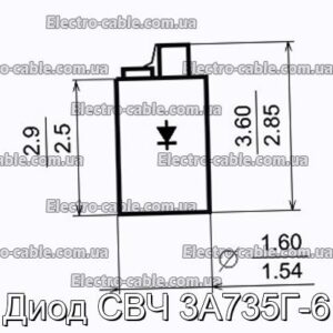 Диод СВЧ 3А735Г-6 - фотография № 1.