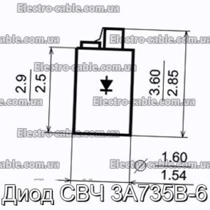 Диод СВЧ 3А735В-6 - фотография № 1.