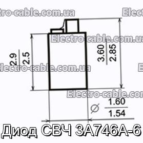 Диод СВЧ 3А746А-6 - фотография № 1.