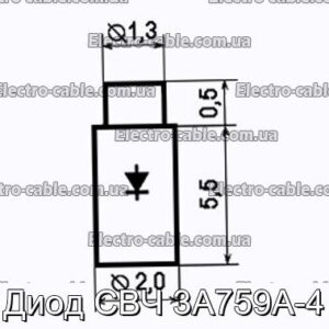 Диод СВЧ 3А759А-4 - фотография № 1.