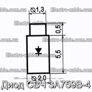 Диод СВЧ 3А759В-4 - фотография № 1.