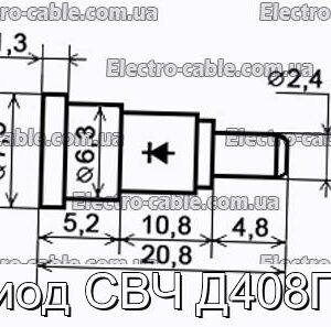 Диод СВЧ Д408ПР - фотография № 1.