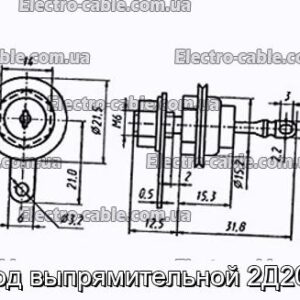 Диод выпрямительной 2Д203Б - фотография № 1.