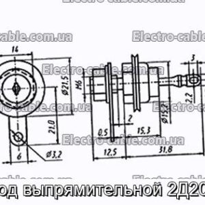 Диод выпрямительной 2Д203Д - фотография № 1.