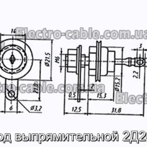 Диод выпрямительной 2Д203Г - фотография № 1.