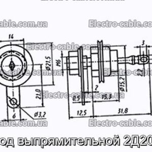 Диод выпрямительной 2Д203В - фотография № 1.