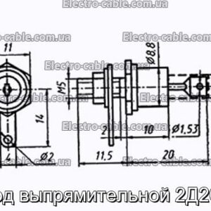 Диод выпрямительной 2Д204Б - фотография № 1.