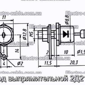 Диод выпрямительной 2Д210А - фотография № 1.