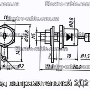 Диод выпрямительной 2Д210Б - фотография № 1.