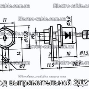 Диод выпрямительной 2Д210Г - фотография № 1.